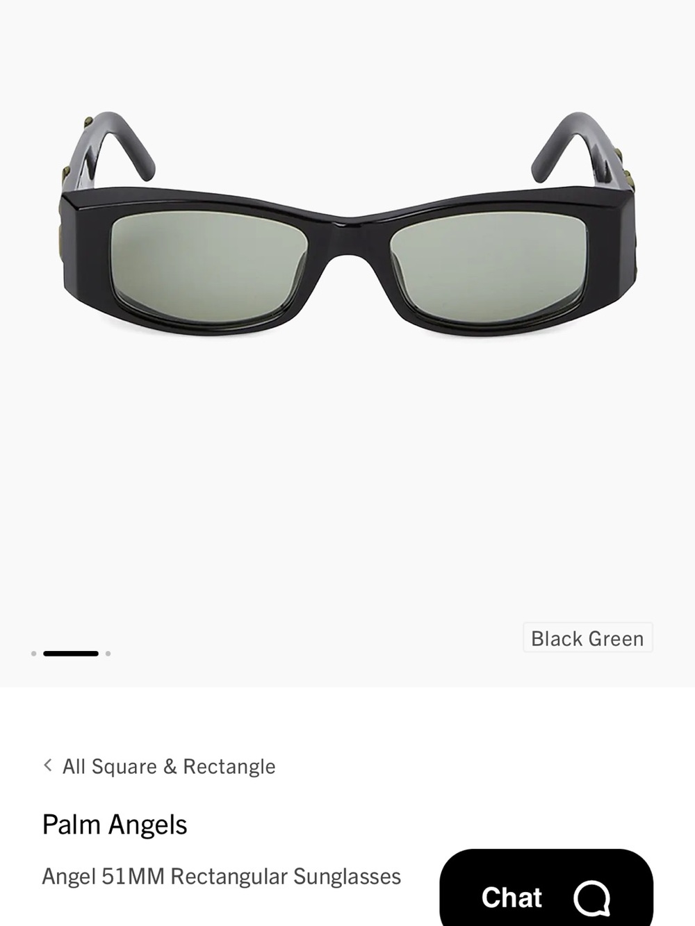 Palm Angels Black Frame Sunglasses